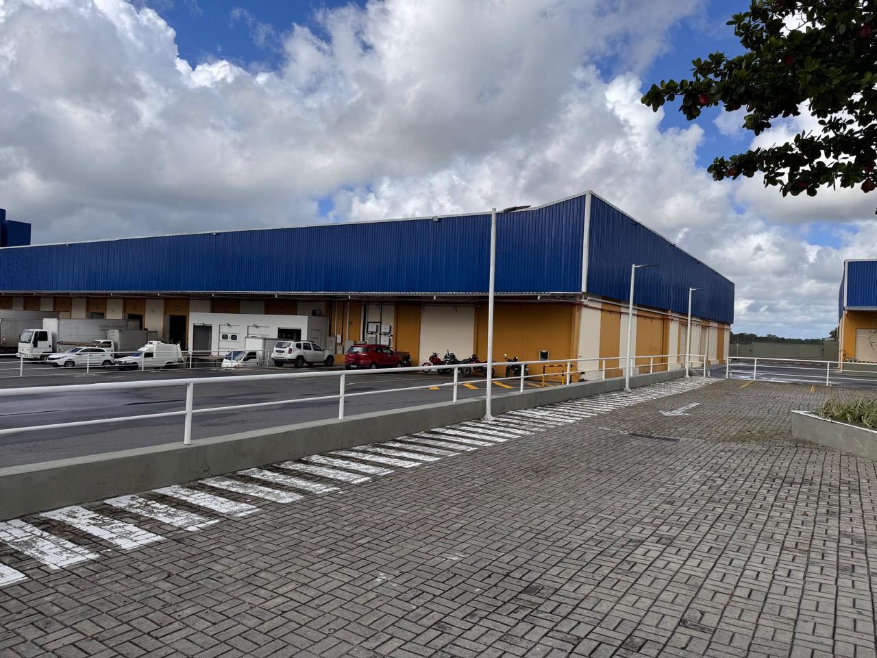 Vista do armazém
